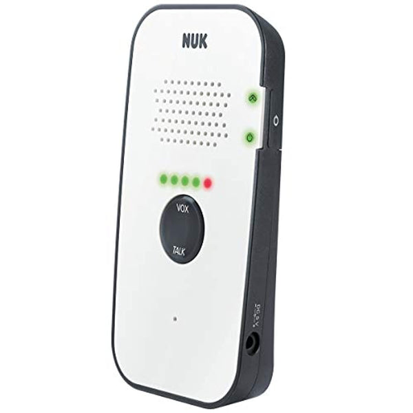 NUK Eco Control 500 Digitales Audio Babyphone, frei von hochfrequenter Strahlung im Eco-Mode, Gegensprechfunktion, weiß NUK Babyphone Einfach Baby