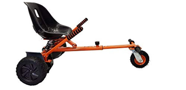 SILI® Aus Straße Suspension Kart für 2 Wheel Self Balance Scooter, verbessertes Design mit Federung unter dem Sitz (ORANGE) SILI Tretfahrzeuge Einfach Baby