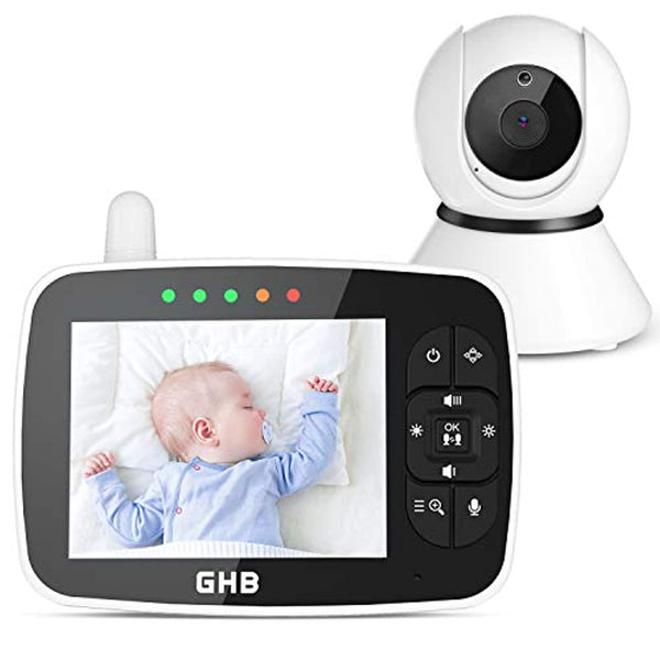 GHB Babyphone, kabellos, mit LCD-Monitor, 8,9 cm (3,5 Zoll) GHB Babyphone Einfach Baby