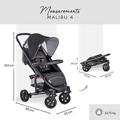 Hauck Kombi Kinderwagen Malibu 4 Trio Set / für Babys ab Geburt Hauck Kombi-Kinderwagen Einfach Baby