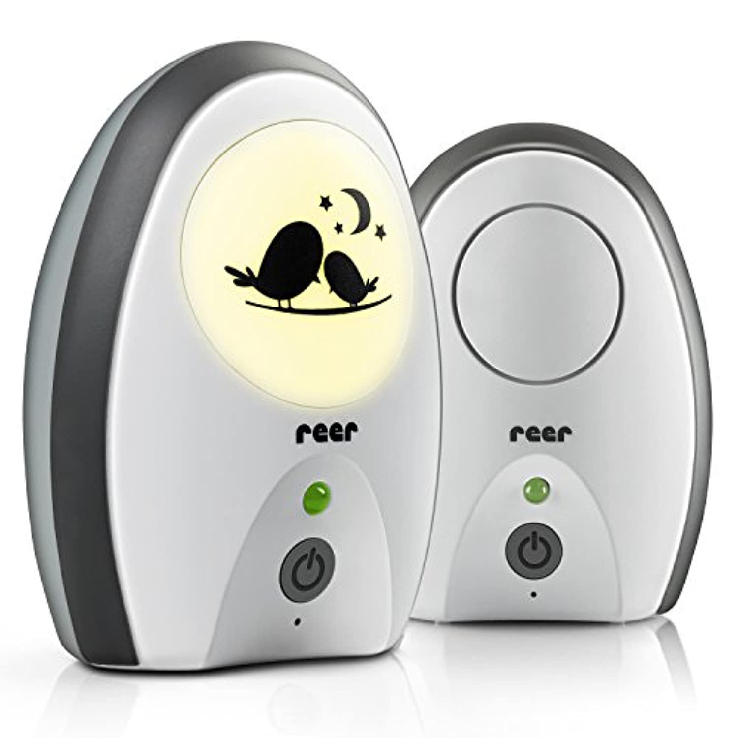Reer 50070 Babyphone Rigi Digital – abhörsicher, strahlungsarm, Nachtlicht, Gegensprechfunktion Reer Babyphone Einfach Baby