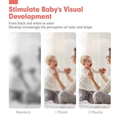 Lernspielzeug - Baby Spielzeug ab 0 3 6 12 36 Monate, 80pcs Baby Schwarz Weiß Flash Karten für Neugeborene - Einfach Baby