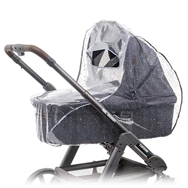 Zamboo Universal Komfort Regenschutz für Kinderwagen/Babywannen - gute Luftzirkulation, Sichtfenster mit Vordach, Schadstofffrei Zamboo- Zubehör Einfach Baby