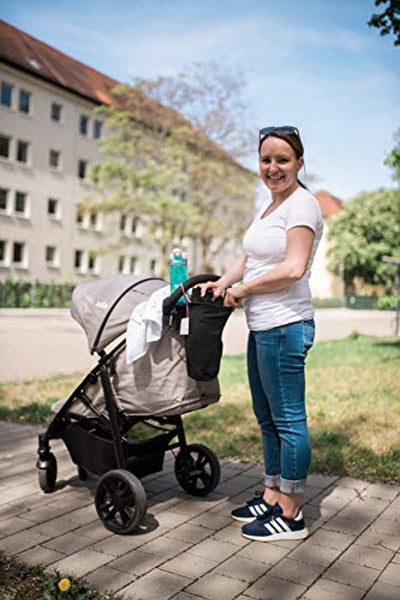 Babytragetuch mit Vordertasche inkl. Baby Wrap Carrier Tasche und Anleitung - langes elastisches Tragetuch M.M.C Babytragetücher Einfach Baby