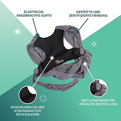 Baby Tragetuch-Leichtes Anziehen (Easy-On) - Unisex - Babytrage Neugeborene - Multi-Use - Bis 10kg KOALA BABYCARE Zubehör Einfach Baby