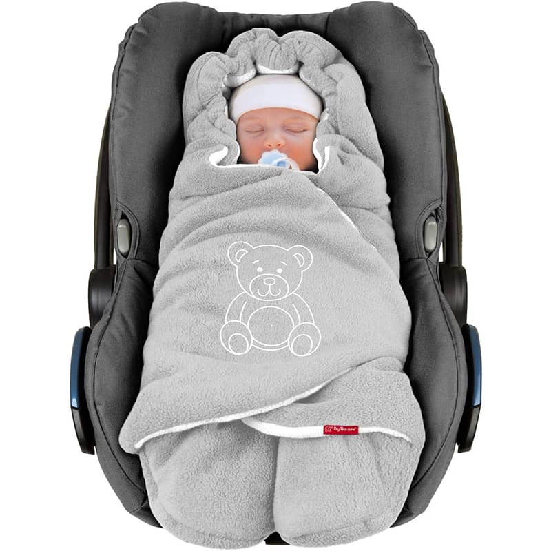 ByBoom Baby Winter-EinschlagdeckeDas Original mit dem Bären, Universal  für Babyschale, Autositz