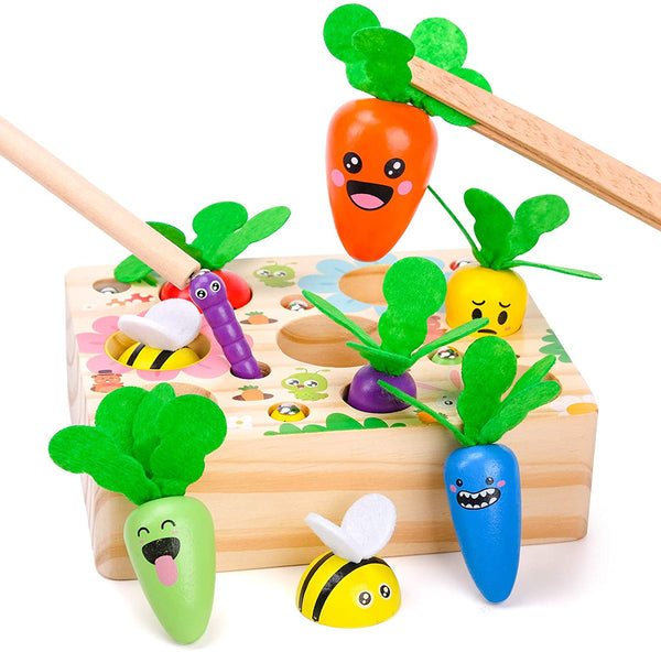 Dream Fun Holzspielzeug für Baby Kinder Montessori Spielzeug für Jungen Mädchen Geburtztag Geschenk Dream Fun Lernspielzeug Einfach Baby
