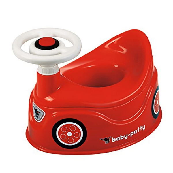 Töpfchen - BIG-Baby-Potty - Lerntöpfchen im BIG-Bobby-Car Design mit abnehmbarem Lenkrad und hoher Rückenlehne, herausnehmbarer Einsatz, für Kinder ab 18 Monaten - Einfach Baby
