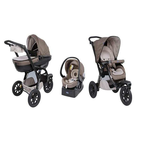 Kombi-Kinderwagen - Chicco Trio Activ3 Kinderwagen 3 in 1 Modulares Baby Travel System - Einfach Baby