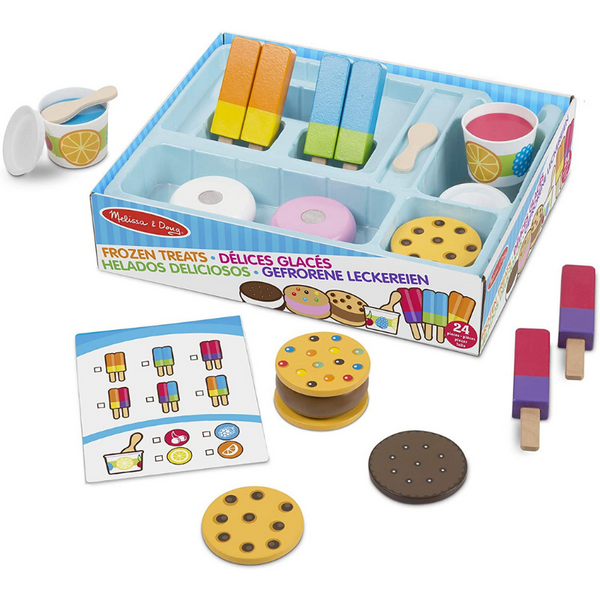 Holzspielzeug - Eistheke aus Holz | Fantasiespiel | Essensspiel | 3+ | Geschenk für Jungen oder Mädchen - Einfach Baby