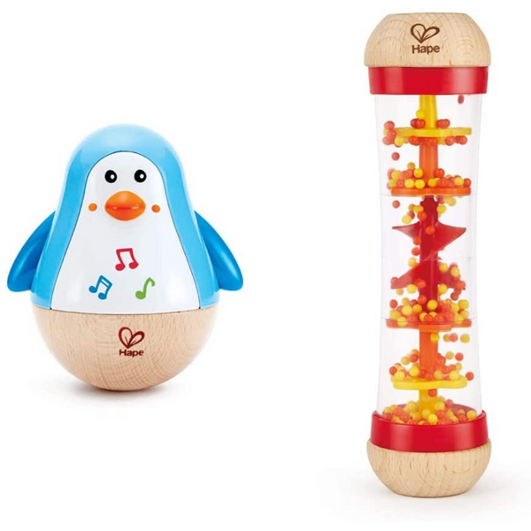 Zurück zu den Ergebnissen - Hape Stehauf-Pinguin | Farbiger Stehauf-Pinguin mit Melodie, Stehauf-Spielzeug für Kinder im Alter von 6 Monaten und älter - Einfach Baby