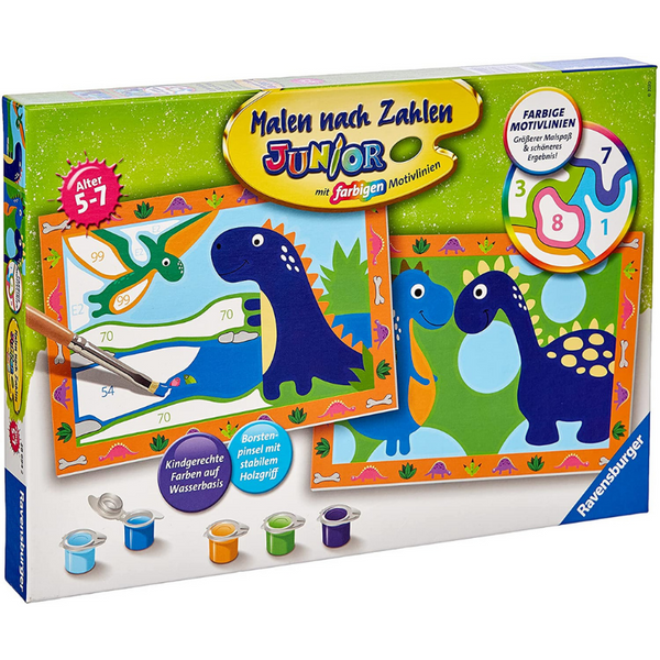 Malen & Kneten - Ravensburger Malen nach Zahlen 27774 - Bunte Einhornwelt - Für Kinder von 5-7 Jahren - Einfach Baby