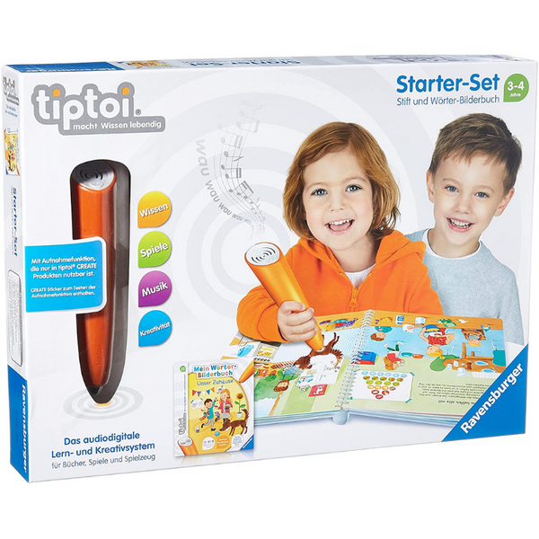 Lernspielzeug - Ravensburger tiptoi Starter-Set 00806: Stift und Wörter-Bilderbuch - Lernsystem für Kinder ab 3 Jahren - Einfach Baby