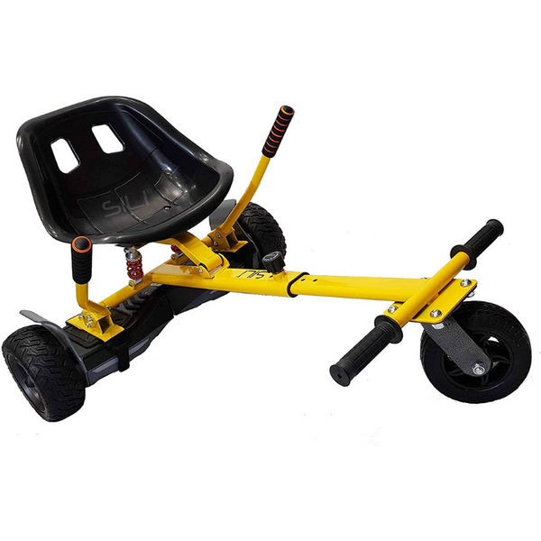 Tretfahrzeuge - SILI® Aus Straße Suspension Kart für 2 Wheel Self Balance Scooter, verbessertes Design mit Federung unter dem Sitz (ORANGE) - Einfach Baby