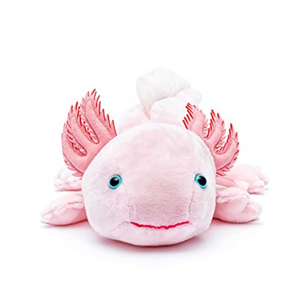 Kuscheltiere - Uni-Toys - Axolotl - 32 cm (Länge) - Plüsch-Wassertier - Plüschtier, Kuscheltier - Einfach Baby